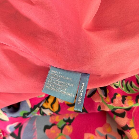 J McLaughlin Skirt Womens size 2 Floral Twist Knot Front Blakely Rose Freshfield - Picture 7 of 9